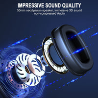 HKM-608403 Dual-Mode Over-Ear Bluetooth Headphones with Wireless Microphone for Gaming PCs and PS5