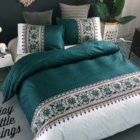 HKM-608659 Personalized Polyester Bedding Set with Duvet Covers and Pillowcases in Multiple Sizes