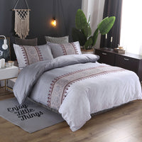 HKM-608659 Personalized Polyester Bedding Set with Duvet Covers and Pillowcases in Multiple Sizes