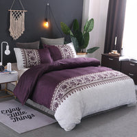 HKM-608659 Personalized Polyester Bedding Set with Duvet Covers and Pillowcases in Multiple Sizes
