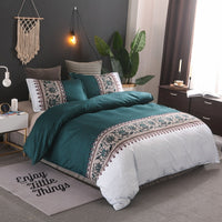 HKM-608659 Personalized Polyester Bedding Set with Duvet Covers and Pillowcases in Multiple Sizes