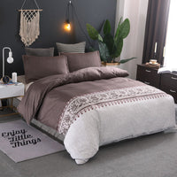 HKM-608659 Personalized Polyester Bedding Set with Duvet Covers and Pillowcases in Multiple Sizes