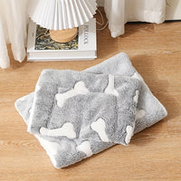 HKM-608723 Self-Warming Ultra Soft Pet Bed Mat for Dogs and Cats - Reversible Fleece, Non-Slip, Washable Crate Pad