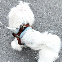 HKM-608723 Vest Style Dog Harness with Traction Rope for Small and Medium Dogs - Anti-Bite Nylon Material in Brown