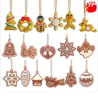 HKM-608851 Gingerbread Man Soft PVC Christmas Tree Pendant Decoration Set - Available in Multiple Sizes