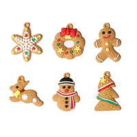 HKM-608851 Gingerbread Man Soft PVC Christmas Tree Pendant Decoration Set - Available in Multiple Sizes