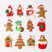 HKM-608851 Gingerbread Man Soft PVC Christmas Tree Pendant Decoration Set - Available in Multiple Sizes