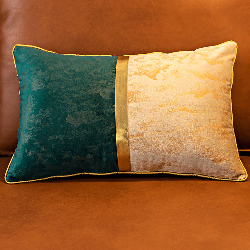 HKM-608851 Plush Velvet Cushion Cover for Living Room Bedside Backrest - 30x50 cm