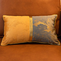 HKM-608851 Plush Velvet Cushion Cover for Living Room Bedside Backrest - 30x50 cm
