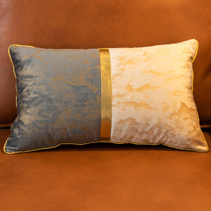 HKM-608851 Plush Velvet Cushion Cover for Living Room Bedside Backrest - 30x50 cm