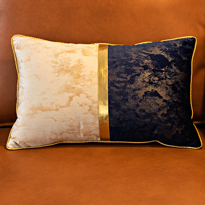 HKM-608851 Plush Velvet Cushion Cover for Living Room Bedside Backrest - 30x50 cm