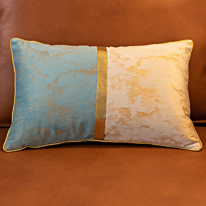 HKM-608851 Plush Velvet Cushion Cover for Living Room Bedside Backrest - 30x50 cm