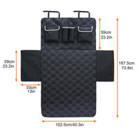 HKM-608915 Anti-Dirty Dog Car Mat – Water-Resistant Oxford Cloth, Easy to Clean, 187.5x102.5cm, Black