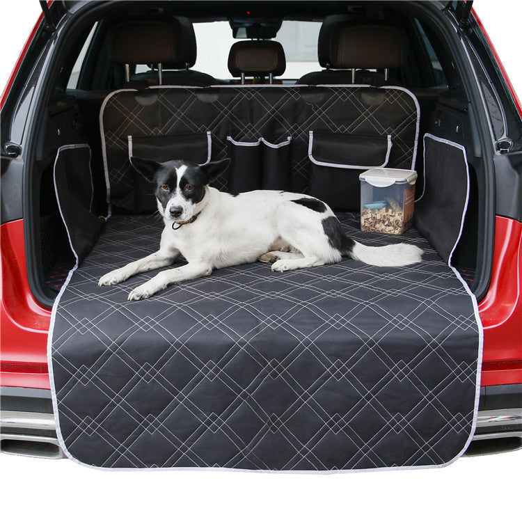 HKM-608915 Anti-Dirty Dog Car Mat – Water-Resistant Oxford Cloth, Easy to Clean, 187.5x102.5cm, Black