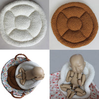 HKM-609043 Monochrome Corn Velvet Newborn Photography Prop Mat, Baby Shaping Blanket 36X36cm