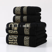 HKM-609299 Wide Satin Jacquard Cotton Bath and Beach Towel - Available in Multiple Colors