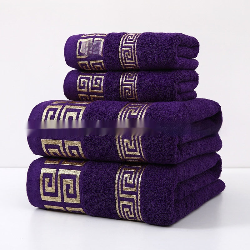 HKM-609299 Wide Satin Jacquard Cotton Bath and Beach Towel - Available in Multiple Colors