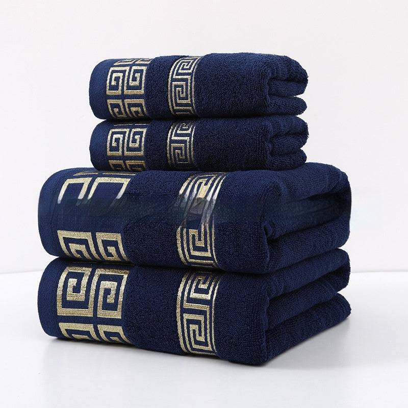 HKM-609299 Wide Satin Jacquard Cotton Bath and Beach Towel - Available in Multiple Colors
