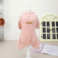 HKM-609363 Four-Legged Cotton Jacket for Cats and Dogs in Pink, Autumn and Winter Wear