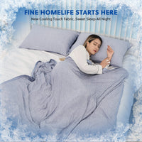 HKM-609363 Lightweight Breathable Cooling Blanket - Double-Sided Soft Polyester for Summer Comfort