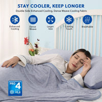 HKM-609363 Lightweight Breathable Cooling Blanket - Double-Sided Soft Polyester for Summer Comfort