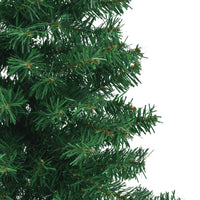 HKM-610003 150 cm Green Artificial Corner Christmas Tree with Adjustable Branches and Steel Stand