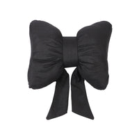 HKM-610003 Bow Ribbon Cotton and Linen Car Headrest Neck Pillow - Multiple Colors Available