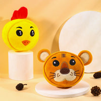 HKM-610067 Bite-Resistant Plush Teething Toys for Pets - Animal Models: Chicken, Mouse, Fox, Tiger, Cow, Panda