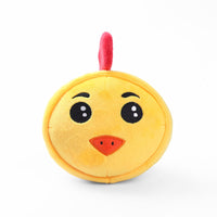 HKM-610067 Bite-Resistant Plush Teething Toys for Pets - Animal Models: Chicken, Mouse, Fox, Tiger, Cow, Panda