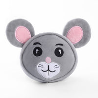 HKM-610067 Bite-Resistant Plush Teething Toys for Pets - Animal Models: Chicken, Mouse, Fox, Tiger, Cow, Panda
