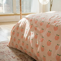 HKM-610195 Cotton Dormitory Bedding Set with Duvet Cover and Pillowcases in Various Floral Patterns