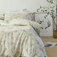 HKM-610195 Cotton Dormitory Bedding Set with Duvet Cover and Pillowcases in Various Floral Patterns