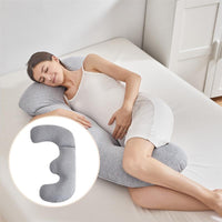 HKM-610195 Pregnancy Support Pillow for Side Sleeping with Leg Lock, Polyester Fiber Fill, 110cm x 50cm x 18cm