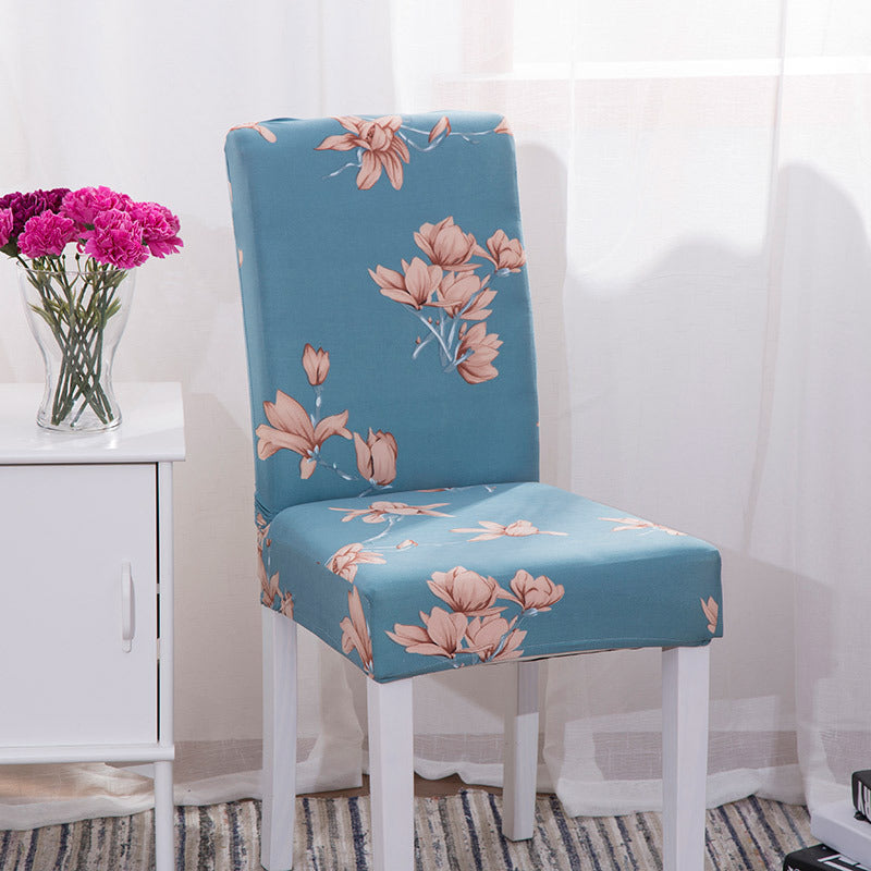 HKM-610259 Modern Minimalist Stretch Fabric Dining Chair Cover in Rectangle Shape for Household Use
