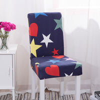 HKM-610259 Modern Minimalist Stretch Fabric Dining Chair Cover in Rectangle Shape for Household Use