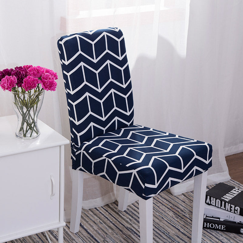 HKM-610259 Modern Minimalist Stretch Fabric Dining Chair Cover in Rectangle Shape for Household Use