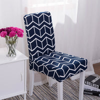 HKM-610259 Modern Minimalist Stretch Fabric Dining Chair Cover in Rectangle Shape for Household Use