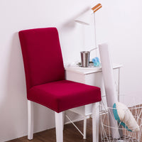 HKM-610259 Modern Minimalist Stretch Fabric Dining Chair Cover in Rectangle Shape for Household Use
