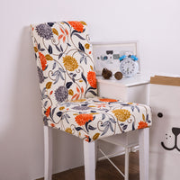 HKM-610259 Modern Minimalist Stretch Fabric Dining Chair Cover in Rectangle Shape for Household Use