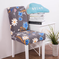 HKM-610259 Modern Minimalist Stretch Fabric Dining Chair Cover in Rectangle Shape for Household Use