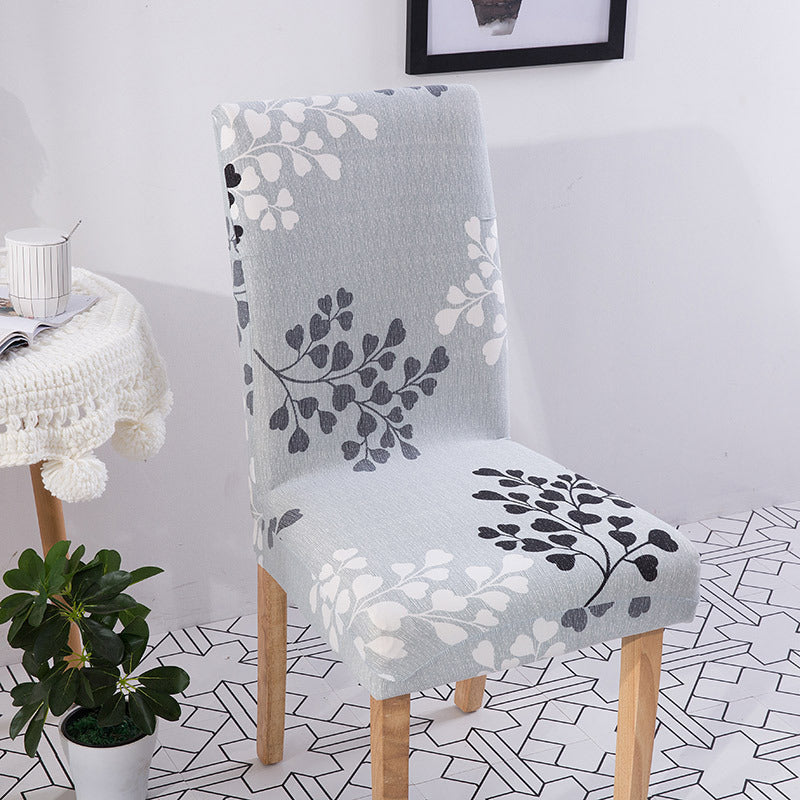 HKM-610259 Modern Minimalist Stretch Fabric Dining Chair Cover in Rectangle Shape for Household Use