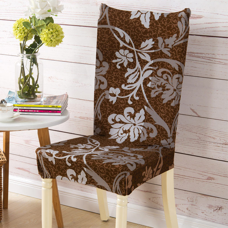 HKM-610259 Modern Minimalist Stretch Fabric Dining Chair Cover in Rectangle Shape for Household Use