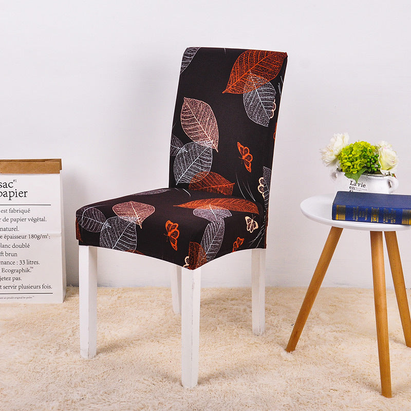 HKM-610259 Modern Minimalist Stretch Fabric Dining Chair Cover in Rectangle Shape for Household Use