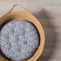 HKM-610323 Rattan Cat Nest - Cozy Corn Skin Knitting with PP Cotton for All Seasons