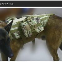 HKM-610387 Tactical Waterproof Dog Vest in Black, Mud, Army, and CP Camouflage - Multiple Sizes Available