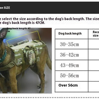 HKM-610387 Tactical Waterproof Dog Vest in Black, Mud, Army, and CP Camouflage - Multiple Sizes Available