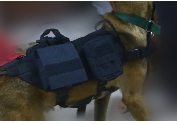 HKM-610387 Tactical Waterproof Dog Vest in Black, Mud, Army, and CP Camouflage - Multiple Sizes Available