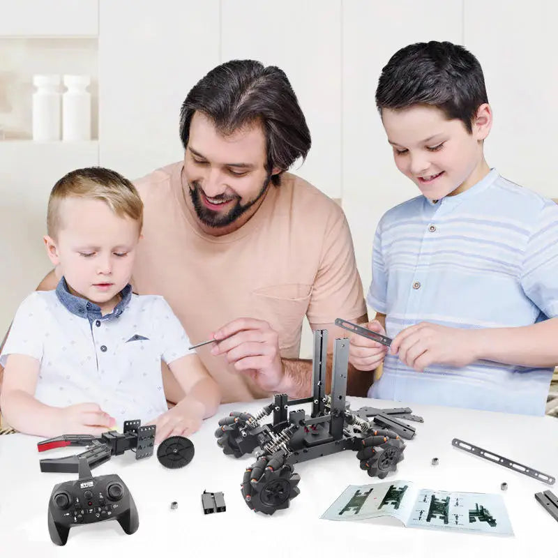 HKM-610451 DIY Remote Control Stunt Car Assembly Toy for Boys - Engineering Vehicle, Electric Radio Control Game