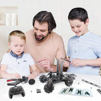 HKM-610451 DIY Remote Control Stunt Car Assembly Toy for Boys - Engineering Vehicle, Electric Radio Control Game