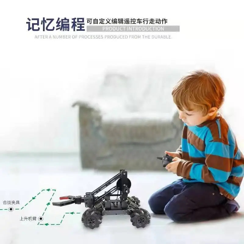 HKM-610451 DIY Remote Control Stunt Car Assembly Toy for Boys - Engineering Vehicle, Electric Radio Control Game
